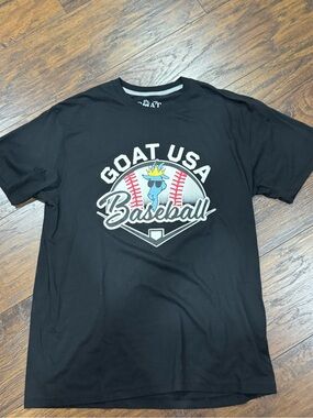 GOAT USA Baseball Graphic Tee - Black